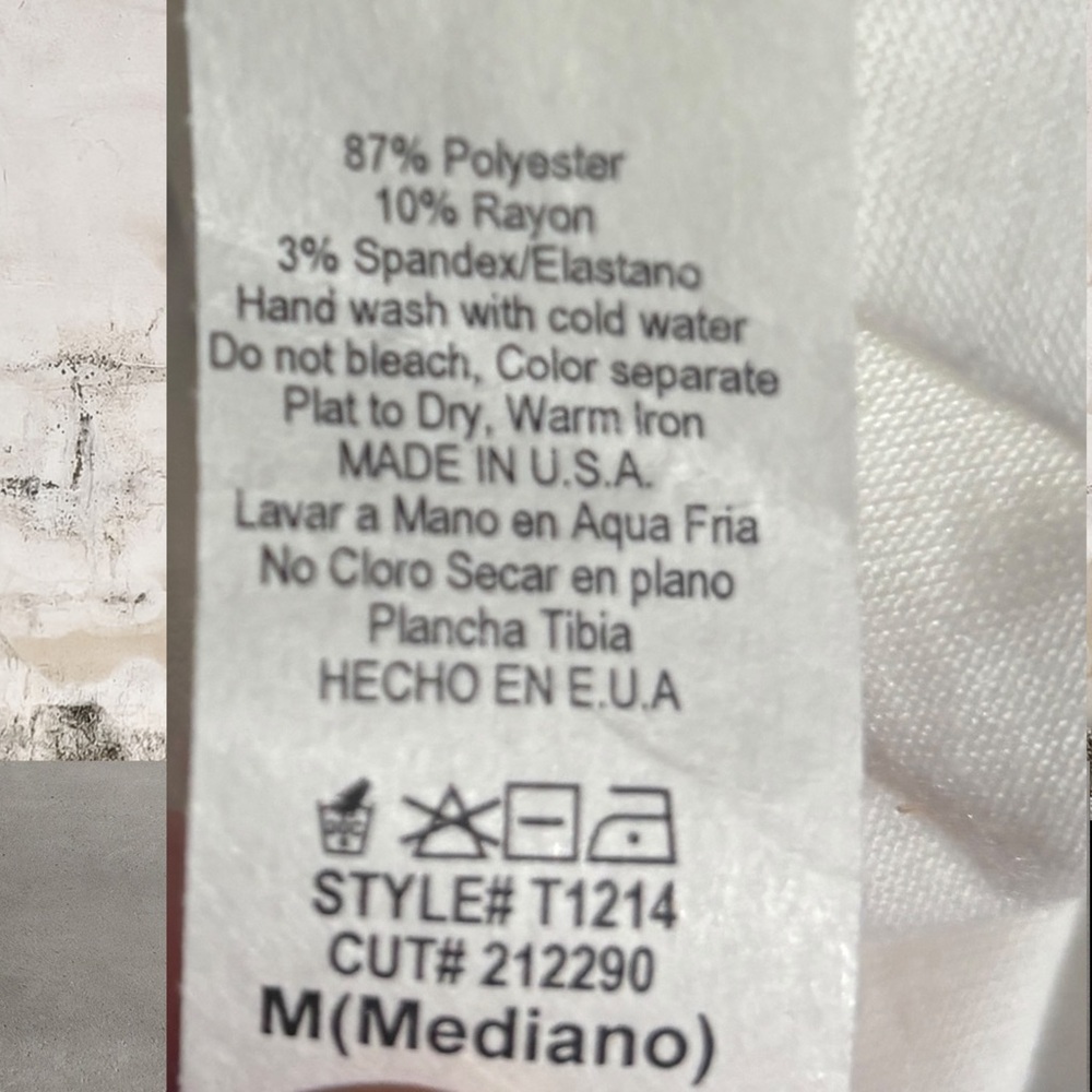 Annabelle Women’s Size Medium Asymmetrical Off White Top - Picture 3 of 4